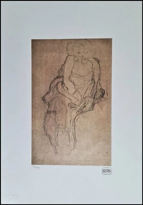 GUSTAV KLIMT * Seated Woman * 50 x 35 cm * lithograph * limited # 56/200 - Bild 1 von 4