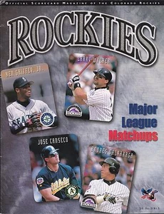 AUGUST 1997 COLORADO ROCKIES BASEBALL PROGRAM PIRATES PHILLIES METS MARINERS A'S - Picture 1 of 1