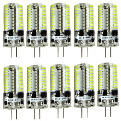 10x G4 Bi-Pin 72-3014 LED Light Bulb 12-24V Lights Crystal Lamp Cool White 6500K - Image 1 of 4