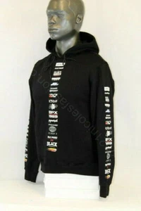 Black Pyramid MEN L/S BP LOGO STACK PULLOVER HOODIE BLACK/MULTICOLOR Y5162522DT - Picture 1 of 9