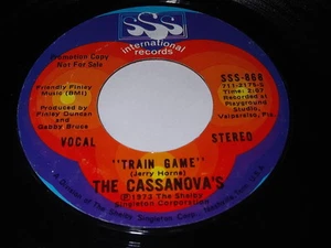 The Cassanova's: Train Game (Stereo) / (Mono) 45 - Picture 1 of 1