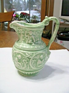 Antiq Charles Meigh & Son Four Season Pitcher-Glazed Interior-Raised Fig*ON SALE - Picture 1 of 12