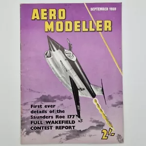 VIntage Magazine Aero Modeller September 1959 MODEL AIRCRAFT PLANS Saunders Roe - Picture 1 of 13
