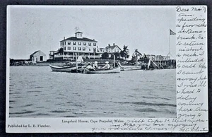Cape Porpoise ME View of the Langford's House w West Kennebunk Cancel.SHIPS FREE - Picture 1 of 2