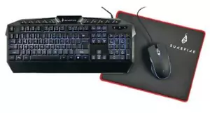 Kingpin RGB Gaming Keyboard Mouse & Mat Combo - 48826 - Picture 1 of 2