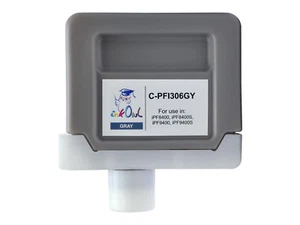 InkOwl 330ml Compatible Cartridge for CANON PFI-306GY GRAY iPF8400 iPF9400 - Picture 1 of 1