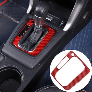 Carbon Fiber Red Gear Position Decoration Sticker For Subaru Forester 2013-2018 - Picture 1 of 11