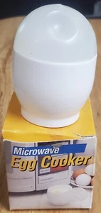 Microwave Egg Cooker with Lid White Kitchen Gadget With Box - Picture 1 of 8