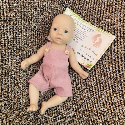 Silicone Baby Unpainted Doll Reborn Full Body Newborn Girl Dolls 11inch Gift New - Image 1 of 4