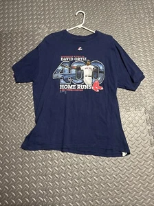 Boston Red Sox MLB Baseball Big Papi David Ortiz 400 Home Runs Shirt Size XL - Picture 1 of 4