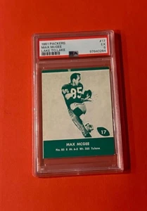 1961 Lake to Lake Packers #17 Max McGee SP - PSA 5 - Tough to Find ! - Picture 1 of 2