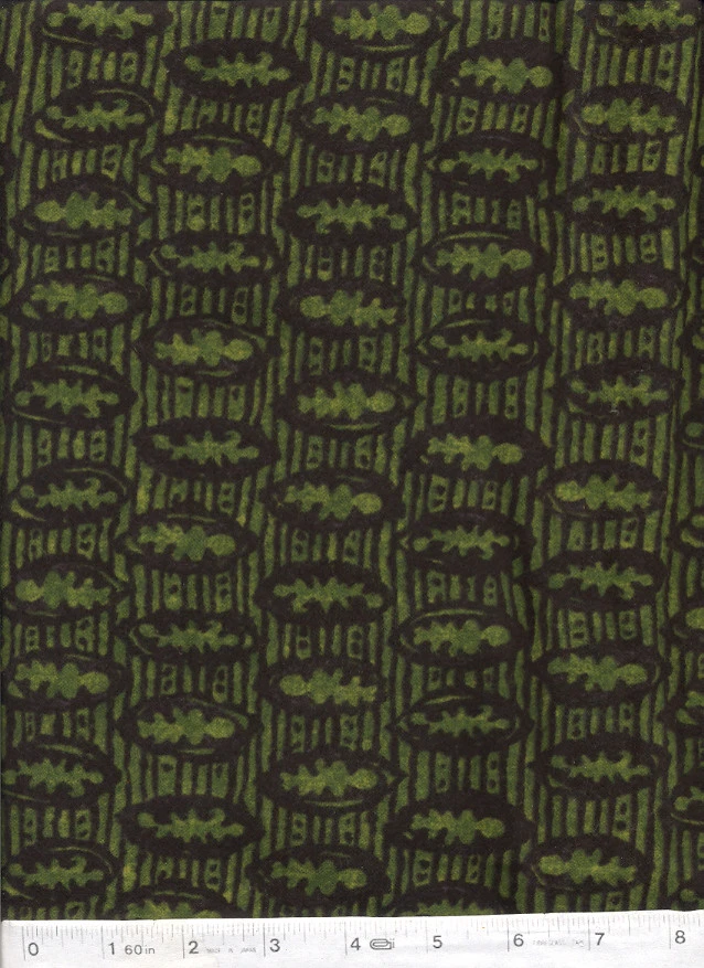 Green Moss FLANNEL Quilt Fabric - 1 3/8 Yard Piece - Image 1 of 1