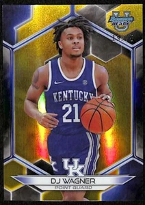 DJ Wagner 19/75 2023-24 Bowman Best University Yellow Kentucky Wildcats #38 - Picture 1 of 2