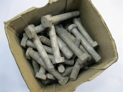 1 - Pack (4) - 7/16" x 3" long BSF Hex Head HT Bolts. NEWALL - Image 1 of 3