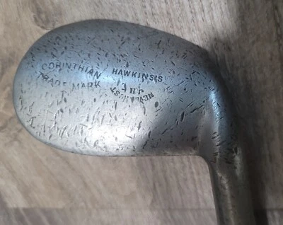 古董老式/复古霍金斯科林蒂安永不生锈防山核桃木杆身高尔夫球杆 — 第 1/4 张图片