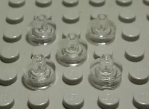 Lego Platte rund mit Pin 1x1 Transparent 5 Stück - Bild 1 von 1