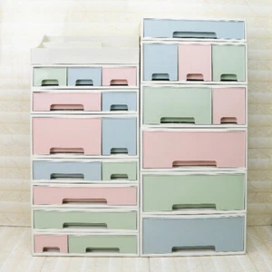 Desktop Drawer Finishing Storage Box Toiletry Cosmetics Organizer Holder Macaron - Picture 1 of 13