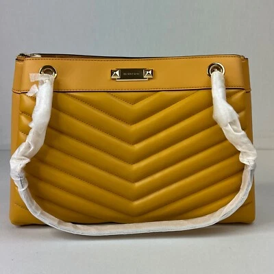 Michael Kors Whitney цепочка ремень сумка с короткими ручками плеча Дамская сумка сумочка сумка GoldenRod - Изображение 1 из 4