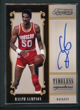 2012-13 RALPH SAMPSON 097/199 AUTO PANINI TIMELESS TREASURES SIGNATURES