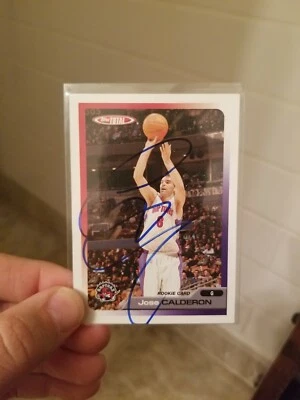 Jose Calderon autographed Rookie Card Toronto Raptors 2006 Topps Total #174 - Image 1 of 3