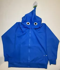 Nintendo PIKMIN Blue Hoodie Jacket Parka Japan Size L (See Measurements) - Picture 1 of 10