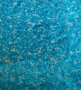 DESIGNERS GUILD CHRISTIAN LACROIX TESSUTO ARRUGADO ANDALUZ TEAL FCL033 - Foto 1 di 3