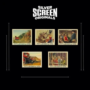 Great Locomotive Chase 5x Original UK FOH Lobby Cards Fess Parker Disney 1956 - Picture 1 of 9