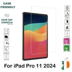 For iPad Pro 11 M4 2024 Tempered Glass Screen Protector Saver Glass A2836 A2837 - Afbeelding 1 van 7