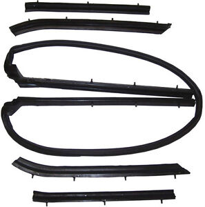 1965-1968 Ford Galaxie 500 & XL new convertible top frame weatherstrip seal set