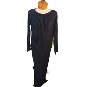 Maternity Hatch Womens Cocktaill Dress Black Pleated Midi/ Maxi Lightweight - Picture 1 of 7