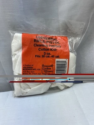 Parches de limpieza Southern Bloomer Mfg Co. 3 OZ 30-45 Cal. Rifle pistola nuevo en paquete Foto 1 de 4