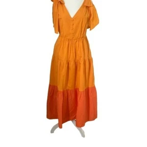 Color me Vibrant Orange Tiered Maxi Dress - Picture 1 of 15