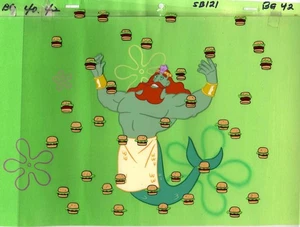 SALE! INVSTMNT GRADE MASTER HD BEMALT SPONGEBOB PROD HINTERGRUND + CEL #7008 - Bild 1 von 3