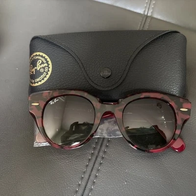Ray-Ban RB2192 Roundabout Sunglasses in Havana On Transparent Brown and Dark Gre - Image 1 of 3