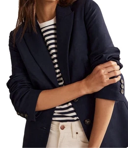 BODEN Blazer Jacke dunkelblau Marylebone Ponte Stretchmischung 2-Knopf 12/12R - Bild 1 von 8