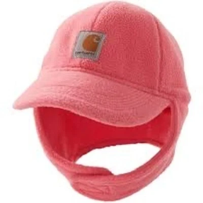 Chapéu de lã Carhartt alça de queixo rosa infantil meninas inverno - Imagem 1 de 4
