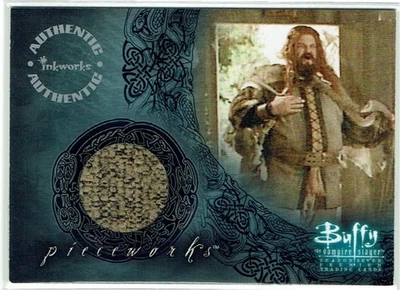 Buffy the Vampire Slayer Season 7 Pieceworks Card PW-6 Abraham Benrubi as Olaf - Image 1 of 2