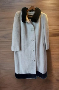 Abrigo de piel sintética vintage Arista Fashions New York Jones Store para mujer - Imagen 1 de 14