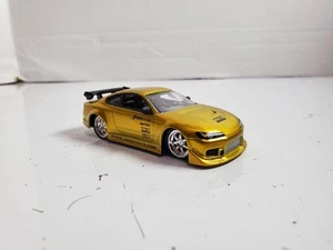 Imperfect - Jada Import Racer Nissan Silvia S15 Yellow/Gold 1:64 Scale - Picture 1 of 10
