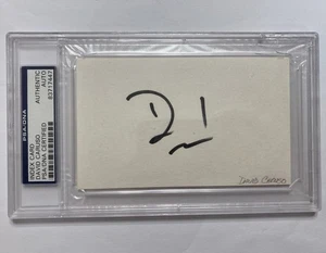 DAVID CARUSO CSI MIAMI NYPD BLUE ACTOR AUTOGRAPH SIGNED INDEX CARD PSA DNA SLAB - Picture 1 of 4