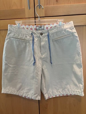 Bermuda cáqui Horny Toad com gravata tamanho 10 acampamento ao ar livre caminhadas algodão/nylon - Imagem 1 de 4