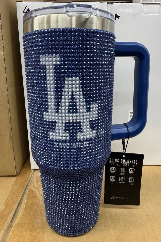 Los Angeles Dodgers 40oz Tumbler Bling Cup - Official Licensed Product - Image 1 of 1