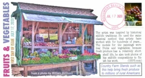 COVERSCAPE computer generated "Fruits & Vegetalbes" forever 2020 U/O fdc - Picture 1 of 1