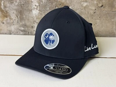 NEW Black Clover Live Lucky South Carolina Flag Golf Hat Black FlexFit 110 NWT - Image 1 of 4