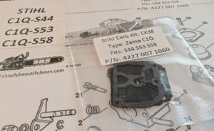 Stihl C1Q-S44 C1Q-S53 C1Q-S58 Carburettor Carb Repair Kit: Part: 4227 007 1060 - Picture 1 of 3