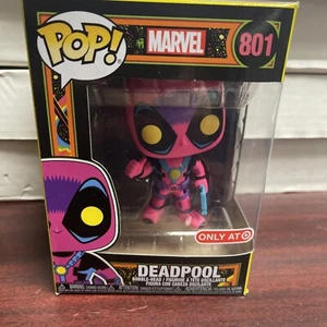 Funko POP! Marvel Comics Deadpool Blacklight Figure #801 Target Exclusive - Picture 1 of 6