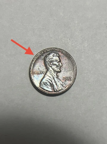 1987 Lincoln Memorial Penny DIE ERROR rare NO MINT MARK HARDSTRUCK amazing TONE Cover