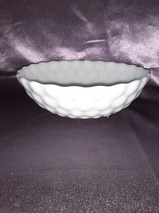 Vintage Anchor Hocking White Milk Glass Bubble Vegetable Serving Bowl 8” - Picture 1 of 4