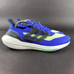 Adidas Men's Ultraboost 21 Sonic Ink Black Screaming Green Shoes S23873 Sz 11.5 - Picture 1 of 9