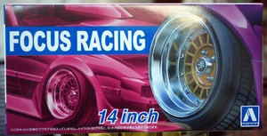 Aoshima 053744 Felgen Focus Racing 14 Zoll inkl. Reifen 1:24 #41 - Bild 1 von 1
